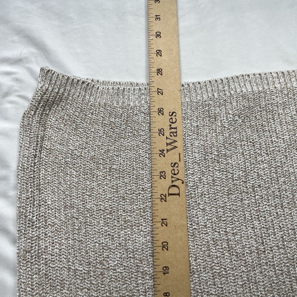 Vintage Eddie Bauer Sweater Mens XL Beige Henley 90s Ribbed Grandpa USA Made - Picture 5 of 10